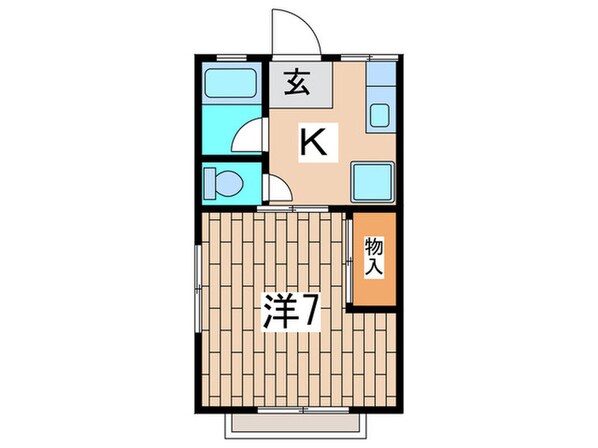 シティハイムベルクの物件間取画像